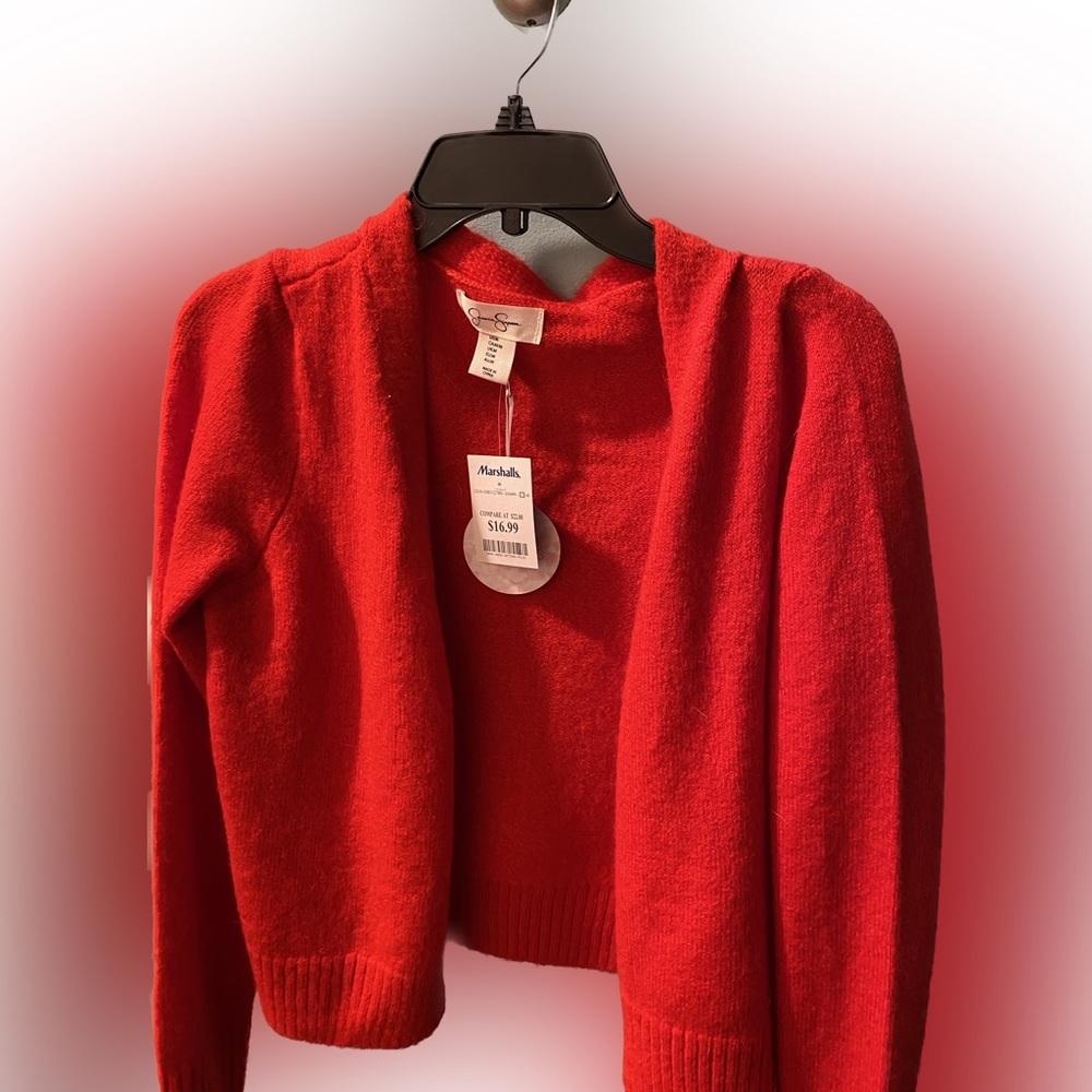 Jessica Simpson Red Cardigan